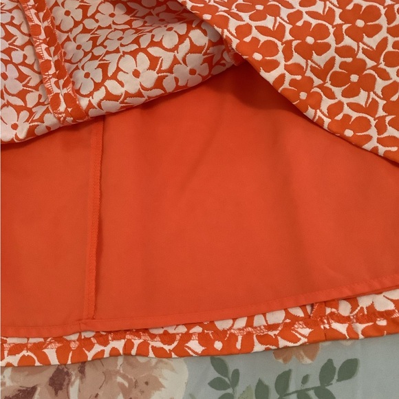 Jones New York Collections skirt flowers orange white size 12P like new … - Picture 8 of 14